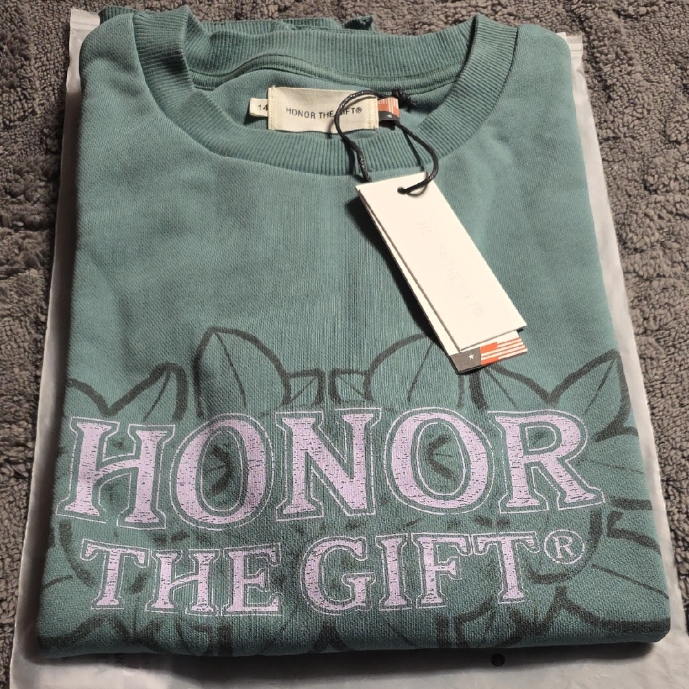 Honor The Gift Floral Crewneck SS, Thick!